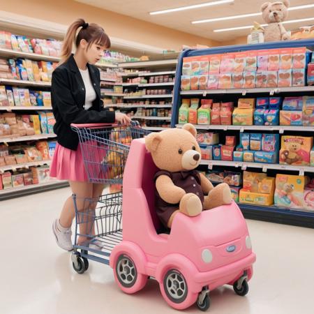 Grocery store car cart - XL
