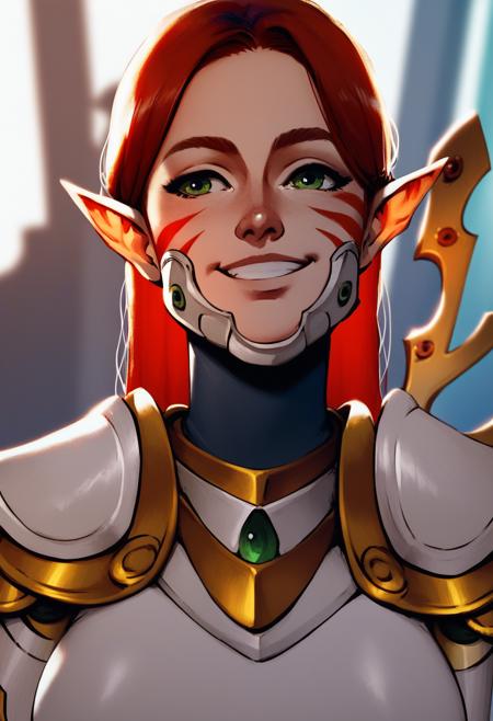 Farseer Macha / Eldar female / Eldar Armor (warhammer 40k) (fanart style)