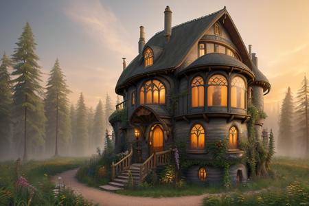 Better Hobbit House - fantasy cottage in the style of Lord of The Rings