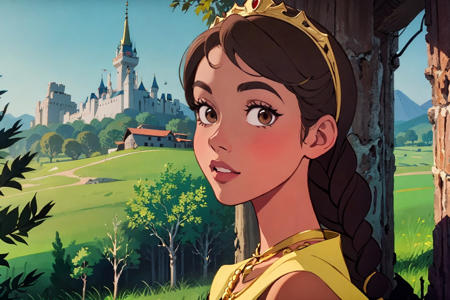 Briar Rose Style - 1950's Cel Painting style