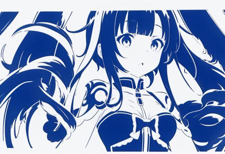 剪影_monochrome_切り絵