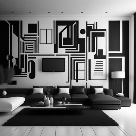 Geometric style interior design
