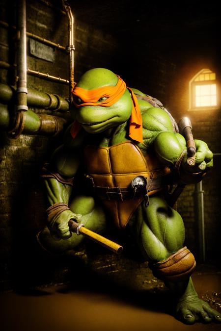 90s TMNT Michelangelo - Realistic