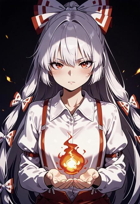 Fujiwara no Mokou: Immortal Smoke | 藤原 妹紅 (Touhou: Imperishable Night) [Illustrious & SD1.5]版本Illustrious (ID: 1139855)
