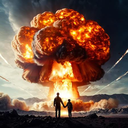Nuclear Explosion cinematic style XL