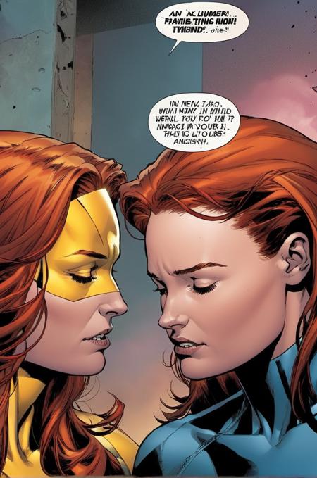 SDXL Marvel Jean Grey