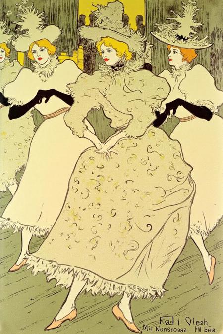 La Belle Époque Poster Style (Henri de Toulouse-Lautrec)