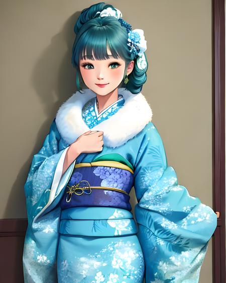 Furisode Fur Collar