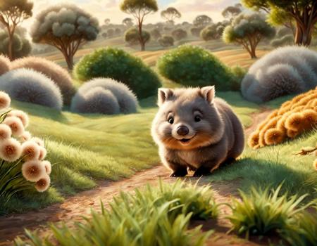 Wombat (Vombatus, Lasiorhinus) SD XL