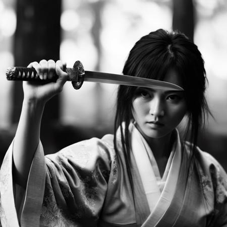 Female (Male) Samurai cinematic style XL + SD1.5版本Female Samurai Style v2 (ID: 313102)