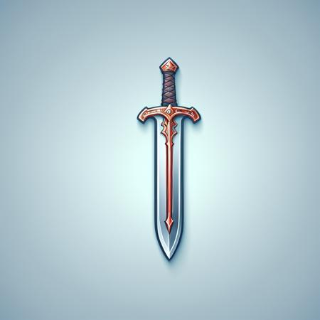 Icon in vector 3D style