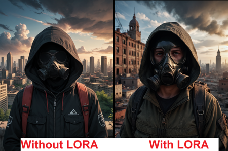 Realistic post-apocalyptic / detailed background style