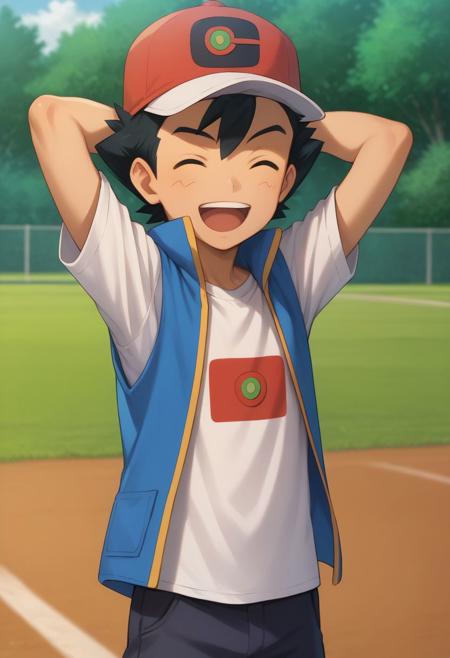 Ash Ketchum - Pokemon Journeys - Pony + Illustrious版本Pony - 2.0 (ID: 552204)