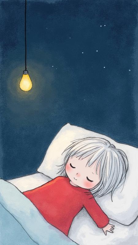 Hand Drawn Quiet Girl | Children Illustration Flux 1.d Lora