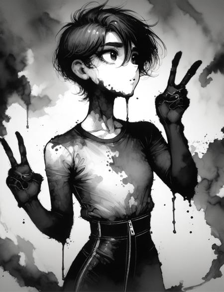 DonM - Washed-out Ink [SD1.5,SDXL,Pony]