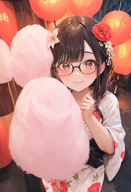 わたあめ cotton candy SDXL