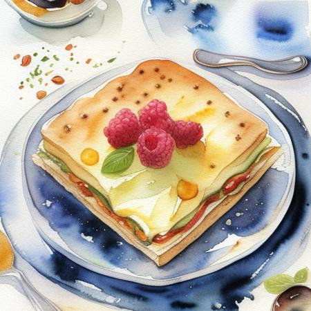 A watercolor food style - tangbohu 32
