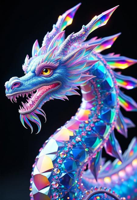 Prismatic Crystal World Morph for Flux