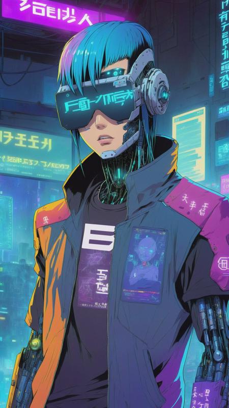 Cyberpunk Anime Style