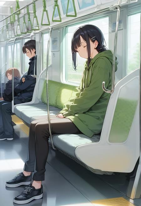 JR East E235 series train interior PONY