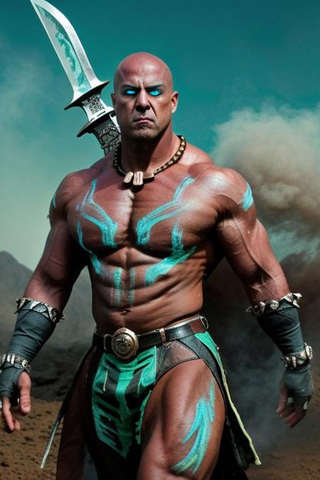Kotal Kahn MK11 Bald Version