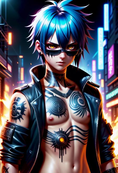 MHXL - Emberline Lumina | Tattoo's & Glowing (SDXL)