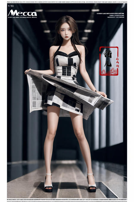 绪儿-报纸服装 Newspaper dress