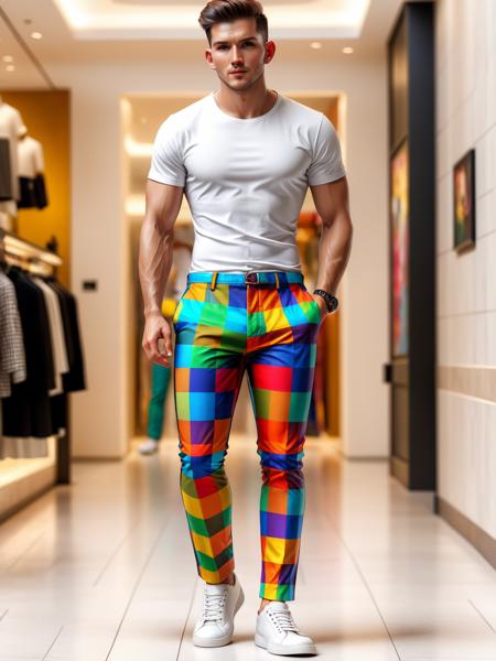 Colorful Checkers FLUX, SDXL