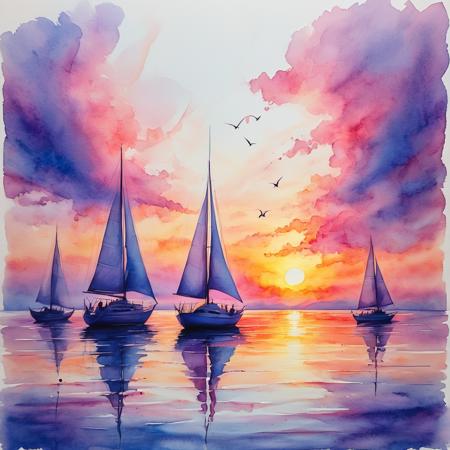 Ars MidJourney Watercolor (SD 1.5, SDXL, Pony, Flux)