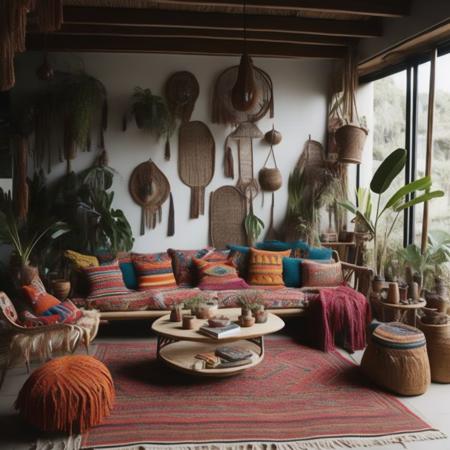 Boho style interior design版本v1.0 (ID: 118399)