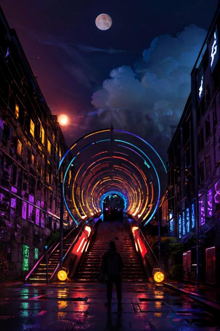 Light Tunnel | Rainbow Tunnel