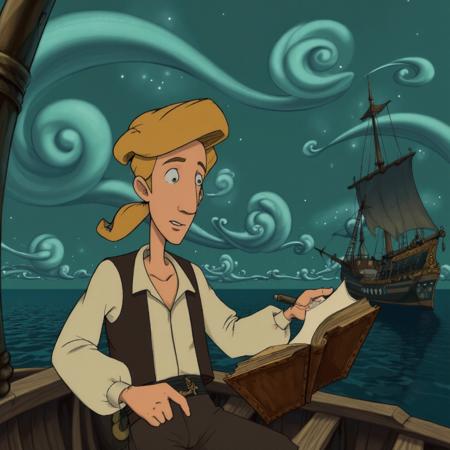 90s Video Game Animation / Cartoon Art Style - Bill Tiller / Lucas Arts [Flux]