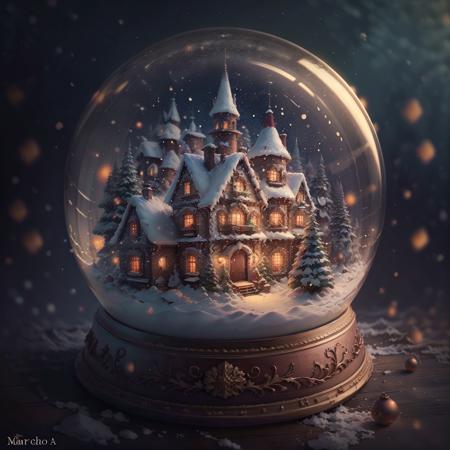 Christmas crystal ball