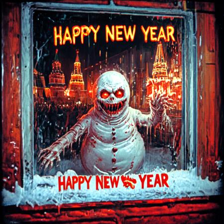 Horror Snowman Happy New Year! [SDXL]