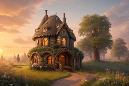 Better Hobbit House - fantasy cottage in the style of Lord of The Rings