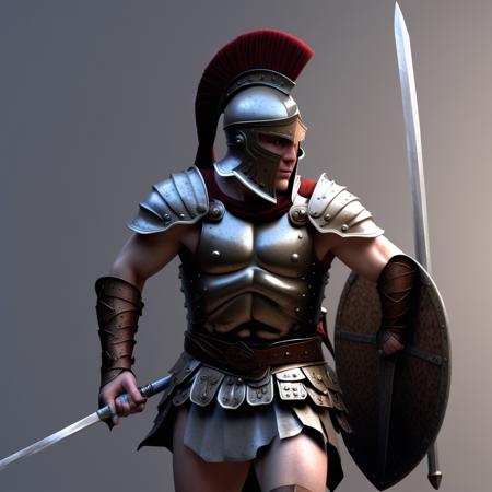 ancient Roman or Greek soldier
