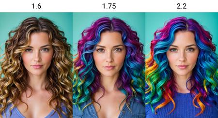 Colorful Hair Slider