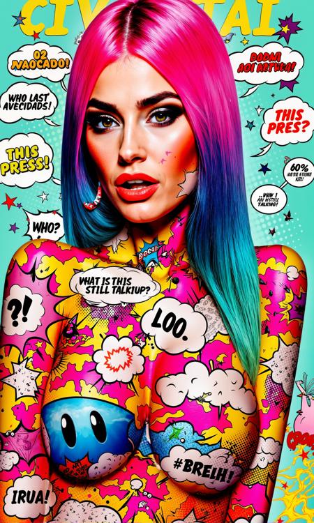 Comic Pop Art Skin [FLUX]