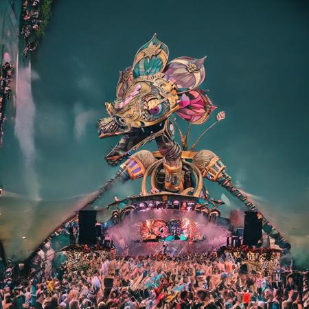 Rosie, the Floral Dragon Rose Garden - Tomorrowland