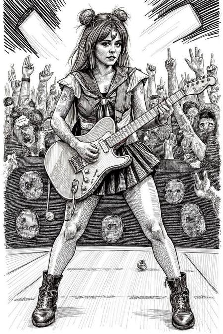 Crosshatch Drawing Style