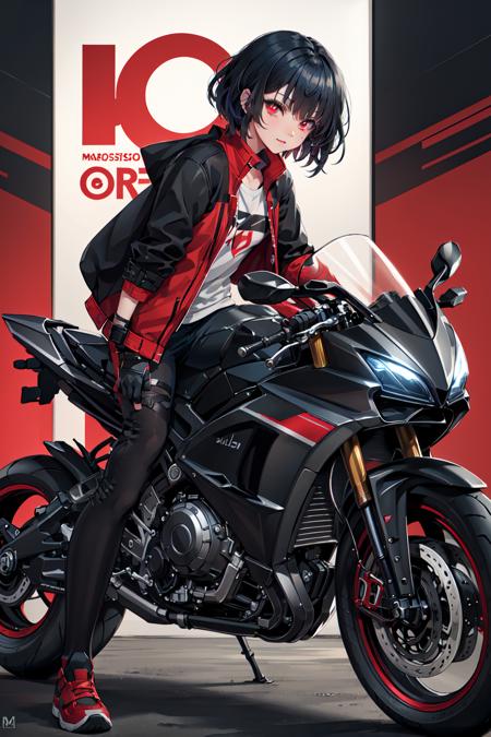 Waifu on Motorcycle