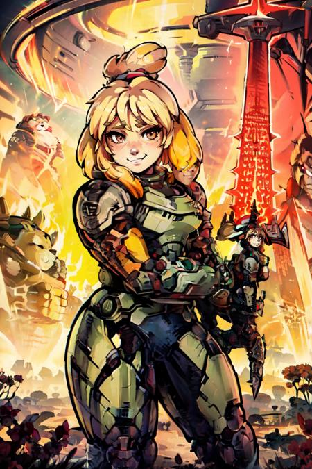 Isabelle Doom Slayer: Rip and Tear Until it's Done [Illustrious & Pony & SD1.5]版本v1.0 (ID: 614646)
