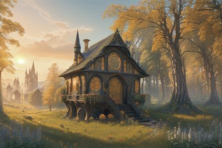 Better Hobbit House - fantasy cottage in the style of Lord of The Rings