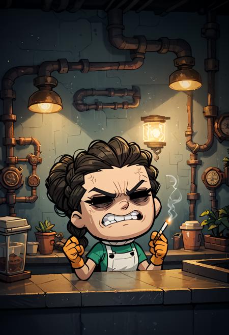 Oxygen Not Included style (Klei entertainment)