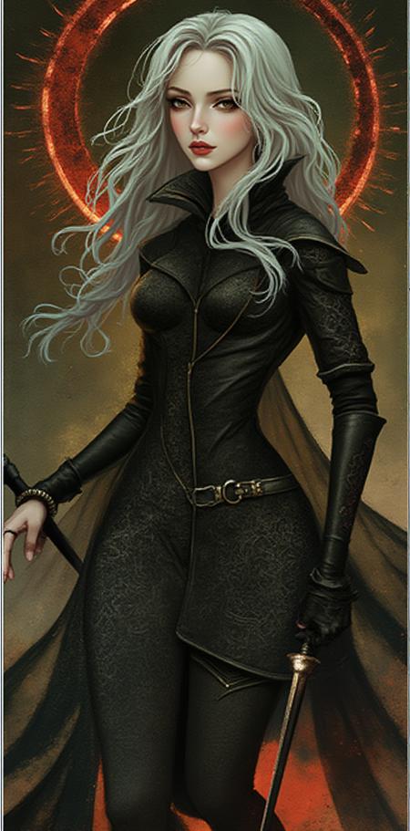 Dragon Age tarot card Dr4GnAg3 Flux Lora
