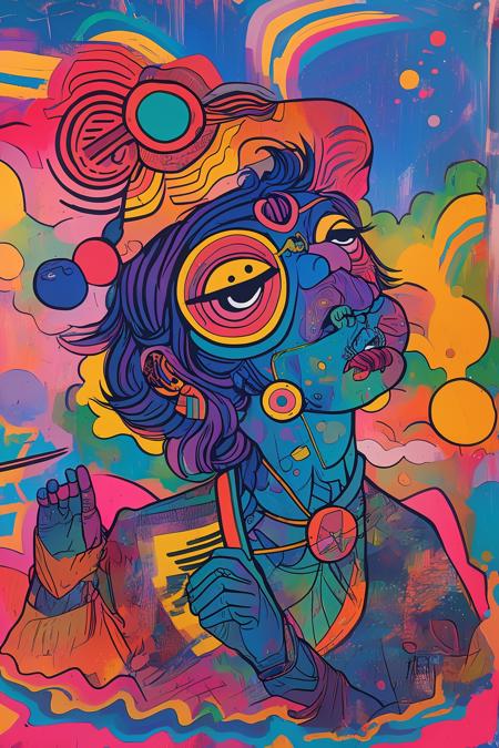 psychedelic funk art style版本v1.0 (ID: 484859)