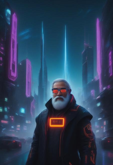 Cyberpunk Santa Claus