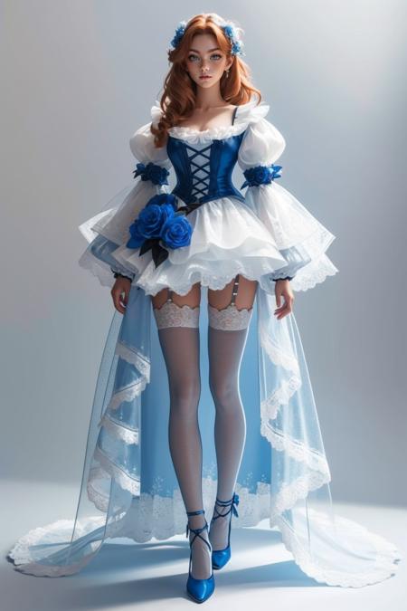 Blue Lace Dress