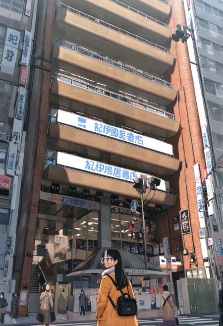 新宿にある有名書店 famous bookstore in Shinjuku, Tokyo, JAPAN SDXL