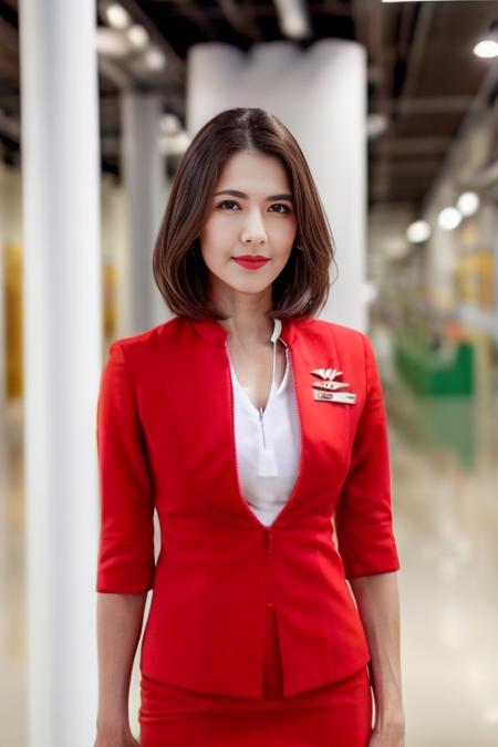 Stewardess Uniform Lora版本Airasia Uniform ( ChilloutMix ) ( ChilloutMix )